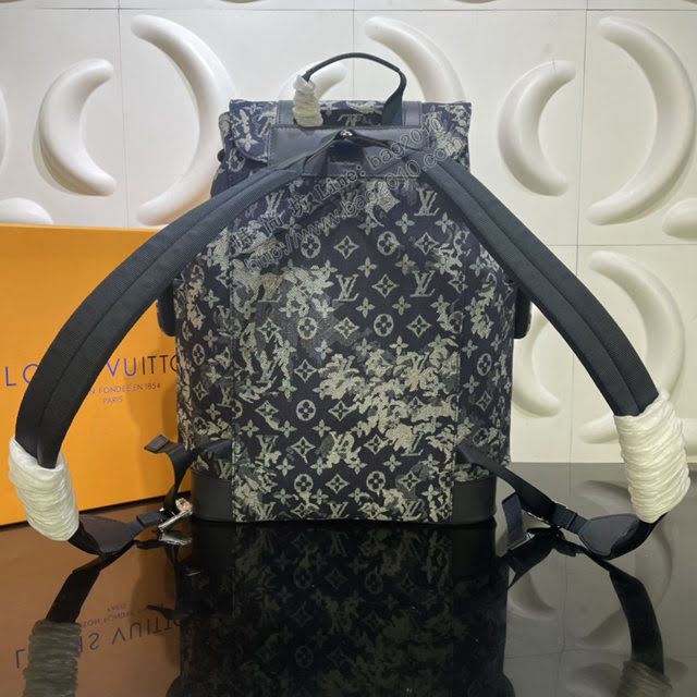 lv新款包包 路易威登Christopher雙肩包登山包 lv後背包  ydh3969
